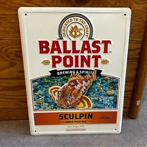 Ballast Point Sculpin tin wall sign